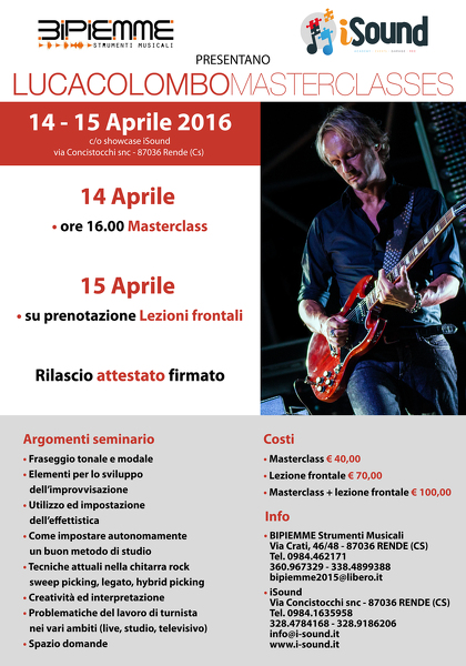 Luca Colombo Masterclasses